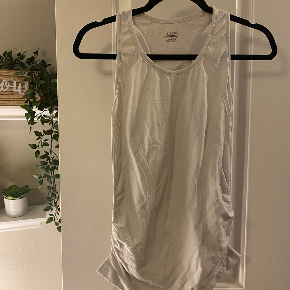 Athleta white workout top